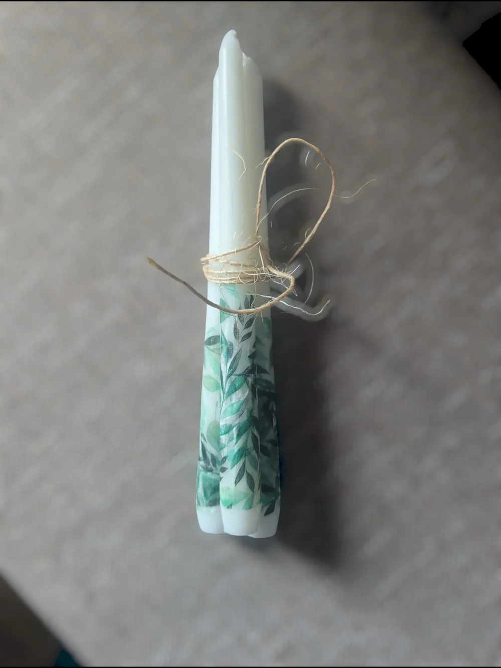 Set Of 12 Floral Handmade Decorative Candles